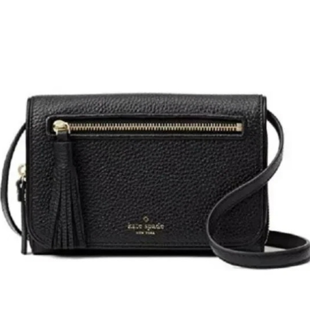 Kate Spade New York Chester Street Avie Black Leather Crossbody EUC